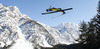 Matjaz Pungertar of Slovenia soars through the air during first round of day 1 in FIS Ski jumping World cup finals in Planica, Slovenia. FIS ski jumping World cup finals were held on HS215 ski flying hill in Planica, Slovenia, on Friday, 22nd of March 2013.
