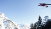 Piotr Zyla of Poland soars through the air during first round of day 1 in FIS Ski jumping World cup finals in Planica, Slovenia. FIS ski jumping World cup finals were held on HS215 ski flying hill in Planica, Slovenia, on Friday, 22nd of March 2013.
