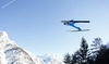 Richard Freitag of Germany soars through the air during first round of day 1 in FIS Ski jumping World cup finals in Planica, Slovenia. FIS ski jumping World cup finals were held on HS215 ski flying hill in Planica, Slovenia, on Friday, 22nd of March 2013.
