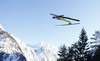 Michael Neumayer of Germany soars through the air during first round of day 1 in FIS Ski jumping World cup finals in Planica, Slovenia. FIS ski jumping World cup finals were held on HS215 ski flying hill in Planica, Slovenia, on Friday, 22nd of March 2013.
