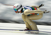 Kim Rene Elverum Sorsell of Norway on inrun during team competition on day 2 in FIS Ski jumping World cup finals in Planica, Slovenia. Team competition of FIS ski jumping World cup finals was held on HS215 ski flying hill in Planica, Slovenia, on Saturday, 23rd of March 2013.
