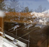 Diego Dellasega of Italy soars through the air during team competition on day 2 in FIS Ski jumping World cup finals in Planica, Slovenia. Team competition of FIS ski jumping World cup finals was held on HS215 ski flying hill in Planica, Slovenia, on Saturday, 23rd of March 2013.
