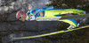 Severin Freund of Germany soars through the air during team competition on day 2 in FIS Ski jumping World cup finals in Planica, Slovenia. Team competition of FIS ski jumping World cup finals was held on HS215 ski flying hill in Planica, Slovenia, on Saturday, 23rd of March 2013.
