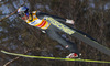 Gregor Schlierenzauer of Austria soars through the air during team competition on day 2 in FIS Ski jumping World cup finals in Planica, Slovenia. Team competition of FIS ski jumping World cup finals was held on HS215 ski flying hill in Planica, Slovenia, on Saturday, 23rd of March 2013.
