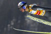 Gregor Schlierenzauer of Austria soars through the air during team competition on day 2 in FIS Ski jumping World cup finals in Planica, Slovenia. Team competition of FIS ski jumping World cup finals was held on HS215 ski flying hill in Planica, Slovenia, on Saturday, 23rd of March 2013.
