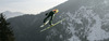 Martin Koch of Austria soars through the air during team competition on day 2 in FIS Ski jumping World cup finals in Planica, Slovenia. Team competition of FIS ski jumping World cup finals was held on HS215 ski flying hill in Planica, Slovenia, on Saturday, 23rd of March 2013.
