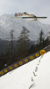Kim Rene Elverum Sorsell of Norway soars through the air during team competition on day 2 in FIS Ski jumping World cup finals in Planica, Slovenia. Team competition of FIS ski jumping World cup finals was held on HS215 ski flying hill in Planica, Slovenia, on Saturday, 23rd of March 2013.
