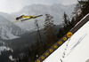 Noriaki Kasai of Japan soars through the air during team competition on day 2 in FIS Ski jumping World cup finals in Planica, Slovenia. Team competition of FIS ski jumping World cup finals was held on HS215 ski flying hill in Planica, Slovenia, on Saturday, 23rd of March 2013.
