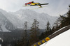 Severin Freund of Germany soars through the air during team competition on day 2 in FIS Ski jumping World cup finals in Planica, Slovenia. Team competition of FIS ski jumping World cup finals was held on HS215 ski flying hill in Planica, Slovenia, on Saturday, 23rd of March 2013.
