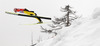 Severin Freund of Germany soars through the air during individual competition on day 3 in FIS Ski jumping World cup finals in Planica, Slovenia. Last individual competition of FIS ski jumping World cup finals was held on HS215 ski flying hill in Planica, Slovenia, on Sunday, 24th of March 2013.

