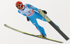 Richard Freitag of Germany soars through the air during individual competition on day 3 in FIS Ski jumping World cup finals in Planica, Slovenia. Last individual competition of FIS ski jumping World cup finals was held on HS215 ski flying hill in Planica, Slovenia, on Sunday, 24th of March 2013.
