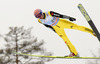 Michael Neumayer of Germany soars through the air during individual competition on day 3 in FIS Ski jumping World cup finals in Planica, Slovenia. Last individual competition of FIS ski jumping World cup finals was held on HS215 ski flying hill in Planica, Slovenia, on Sunday, 24th of March 2013.
