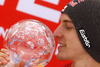 Overall FIS Ski jumping world cup winner Gregor Schlierenzauer of Austria celebrates his victory and his crystal globe won in FIS Ski Jumping World cup 2012-2013. Crystal globe for FIS Ski jumping World cup 2012-2013 was presented after last individual competition of FIS ski jumping World cup finals which was held on HS215 ski flying hill in Planica, Slovenia, on Sunday, 24th of March 2013.
