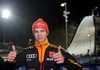 Second placed Andreas Wellinger (GER) during Mens FIS Ski Jumping world cup at the Vogtland Arena in Klingenthal, Germany on 2013/11/24.
