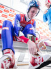 Herbert Leitner, Physiotherapeut (AUT) helps Thomas Morgenstern (AUT) during practice Jump of 62nd Four Hills Tournament of FIS Ski Jumping World Cup at the Olympiaschanze, Garmisch Partenkirchen, Germany on 2013/12/31.
