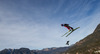 Simon Ammann (SUI) during Trial Jump of 62nd Four Hills Tournament of FIS Ski Jumping World Cup at the Olympiaschanze, Garmisch Partenkirchen, Germany on 2014/01/01.
