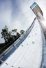 Feature Bergisel Skijumping Hill during practice Jump of 62nd Four Hills Tournament of FIS Ski Jumping World Cup at the Bergisel Schanze, Innsbruck, Austria on 2014/01/03.
