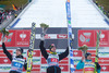 Podium: fl. second placed Simon Ammann (SUI), Winner Anssi Koivuranta (FIN) and third placed Kamil Stoch (POL)  after Competition of 62nd Four Hills Tournament of FIS Ski Jumping World Cup at the Bergisel Schanze, Innsbruck, Austria on 2014/01/04.
