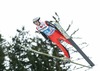 Simon Ammann of Switzerland during Trial Jump of 62nd Four Hills Tournament of FIS Ski Jumping World Cup at the Bergisel Schanze, Innsbruck, Austria on 2014/01/04.
