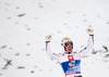 Thomas Diethart (AUT) celebrates after Competition of 62nd Four Hills Tournament of FIS Ski Jumping World Cup at the Paul Ausserleitner Schanze, Bischofshofen, Austria on 2014/01/06.
