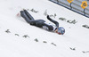 Crash of Thomas Morgenstern (AUT) during the Trial jump of FIS Ski Flying World Cup at the Kulm, Bad Mitterndorf,  <br> Austria on 2014/01/10.
