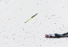 Crash of Thomas Morgenstern (AUT) during the Trial jump of FIS Ski Flying World Cup at the Kulm, Bad Mitterndorf,  <br> Austria on 2014/01/10.
