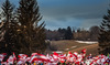 Fanfeature during the FIS Ski Flying World Cup at the Kulm, Bad Mitterndorf, Austria on  <br> 2014/01/11.
