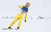 Winner Noriaki Kasai (JPN) during the FIS Ski Flying World Cup at the Kulm, Bad Mitterndorf, Austria on  <br> 2014/01/11.

