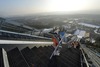 Overview during the Falun FIS mens Ski jumping Worldcup Cup at the Lugnetschanze in Falun, Sweden on 2014/02/26.
