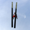 Simon Ammann of Switzerland takes off during Viessmann FIS ski jumping World cup in Planica, Slovenia. Race of Viessmann FIS ski jumping World cup 2013-2014 was held on Friday, 21st of March 2014 on HS139 ski jumping hill in Planica, Slovenia.
