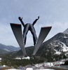 Lauri Asikainen of Finland takes off during Viessmann FIS ski jumping World cup in Planica, Slovenia. Race of Viessmann FIS ski jumping World cup 2013-2014 was held on Friday, 21st of March 2014 on HS139 ski jumping hill in Planica, Slovenia.
