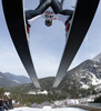Third placed Peter Prevc of Slovenia takes off during Viessmann FIS ski jumping World cup in Planica, Slovenia. Race of Viessmann FIS ski jumping World cup 2013-2014 was held on Friday, 21st of March 2014 on HS139 ski jumping hill in Planica, Slovenia.

