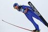 Julia Kykkaenen of Finland soars through the air during women race of Viessmann FIS ski jumping World cup in Planica, Slovenia. Women race of Viessmann FIS ski jumping World cup 2013-2014 was held on Saturday, 22nd of March 2014 on HS139 ski jumping hill in Planica, Slovenia.
