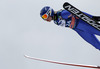 Julia Kykkaenen of Finland soars through the air during women race of Viessmann FIS ski jumping World cup in Planica, Slovenia. Women race of Viessmann FIS ski jumping World cup 2013-2014 was held on Saturday, 22nd of March 2014 on HS139 ski jumping hill in Planica, Slovenia.
