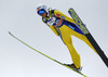Maren Lundby of Norway soars through the air during women race of Viessmann FIS ski jumping World cup in Planica, Slovenia. Women race of Viessmann FIS ski jumping World cup 2013-2014 was held on Saturday, 22nd of March 2014 on HS139 ski jumping hill in Planica, Slovenia.
