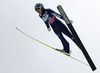 Yuki Ito of Japan soars through the air during women race of Viessmann FIS ski jumping World cup in Planica, Slovenia. Women race of Viessmann FIS ski jumping World cup 2013-2014 was held on Saturday, 22nd of March 2014 on HS139 ski jumping hill in Planica, Slovenia.
