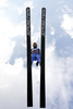 Julia Kykkaenen of Finland takes off during women race of Viessmann FIS ski jumping World cup in Planica, Slovenia. Women race of Viessmann FIS ski jumping World cup 2013-2014 was held on Saturday, 22nd of March 2014 on HS139 ski jumping hill in Planica, Slovenia.
