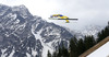 Maren Lundby of Norway soars through the air during women race of Viessmann FIS ski jumping World cup in Planica, Slovenia. Women race of Viessmann FIS ski jumping World cup 2013-2014 was held on Saturday, 22nd of March 2014 on HS139 ski jumping hill in Planica, Slovenia.
