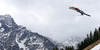 Maja Vtic of Slovenia soars through the air during women race of Viessmann FIS ski jumping World cup in Planica, Slovenia. Women race of Viessmann FIS ski jumping World cup 2013-2014 was held on Saturday, 22nd of March 2014 on HS139 ski jumping hill in Planica, Slovenia.
