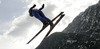 Julia Kykkaenen of Finland takes off during women race of Viessmann FIS ski jumping World cup in Planica, Slovenia. Women race of Viessmann FIS ski jumping World cup 2013-2014 was held on Saturday, 22nd of March 2014 on HS139 ski jumping hill in Planica, Slovenia.
