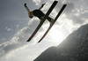 Sara Takanashi of Japan takes off during women race of Viessmann FIS ski jumping World cup in Planica, Slovenia. Women race of Viessmann FIS ski jumping World cup 2013-2014 was held on Saturday, 22nd of March 2014 on HS139 ski jumping hill in Planica, Slovenia.
