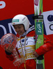 Overall World cup winner Sara Takanashi of Japan celebrates her victory with crystal trophy after women race of Viessmann FIS ski jumping World cup in Planica, Slovenia. Women race of Viessmann FIS ski jumping World cup 2013-2014 was held on Saturday, 22nd of March 2014 on HS139 ski jumping hill in Planica, Slovenia.
