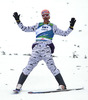 Martin Koch of Austria finishing his career with last jump on the HS139 hill before start of second run of team race of Viessmann FIS ski jumping World cup in Planica, Slovenia. Team race of Viessmann FIS ski jumping World cup 2013-2014 was held on Saturday, 22nd of March 2014 on HS139 ski jumping hill in Planica, Slovenia.
