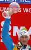 Peter Prevc of Slovenia celebrates winning overall FIS Ski flying World cup with his crystal globe after last race of Viessmann FIS ski jumping World cup season 2013-2014 in Planica, Slovenia. Last race of Viessmann FIS ski jumping World cup season 2013-2014 was held on Sunday, 23rd of March 2014 on HS139 ski jumping hill in Planica, Slovenia.
