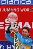 Kamil Stoch of Poland celebrates winning overall FIS Ski jumping World cup with his crystal globe after last race of Viessmann FIS ski jumping World cup season 2013-2014 in Planica, Slovenia. Last race of Viessmann FIS ski jumping World cup season 2013-2014 was held on Sunday, 23rd of March 2014 on HS139 ski jumping hill in Planica, Slovenia.
