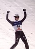 Winner Simon Ammann (SUI) during Mens Competition of FIS Ski Jumping World Cup at the Nordic Arena in Ruka, Finland on 2014/11/28.
