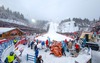 Erdinger Arena during of 63 rd Four Hills Tournament of FIS Ski Jumping World Cup at the Schattenbergschanze, Oberstdorf, Germany on 2014/12/28.
