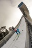 Stefan Kraft of Austria during first practice jump during a training jump of 63rd Four Hills Tournament of FIS Ski Jumping World Cup at the Bergisel Schanze in Innsbruck, Austria on 2015/01/03. 
