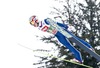 Taku Takeuchi of Japan in action during Trial Jump of 63 rd Four Hills Tournament of FIS Ski Jumping World Cup at the Bergisel Schanze, Innsbruck, Austria on 2015/01/03. 
