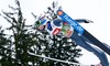 Anders Jacobsen of Norway in action during practice Jump of 63 rd Four Hills Tournament of FIS Ski Jumping World Cup at the Bergisel Schanze, Innsbruck, Austria on 2015/01/03. 
